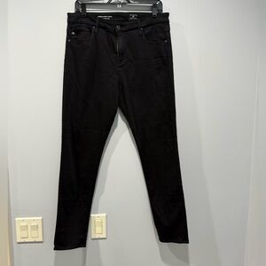 Ag Adriano Goldschmied Farrah High rise ankle Black Skinny Jeans